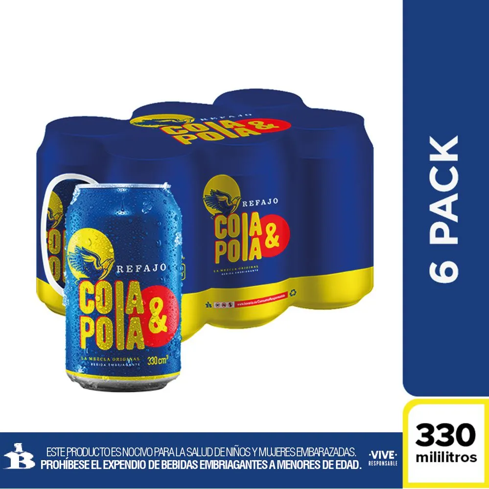 Box - Cola y Pola Lata x 330 Ml